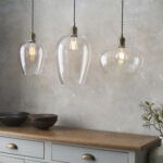 Clear pendant lights