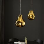 Glass teardrop pendant lights