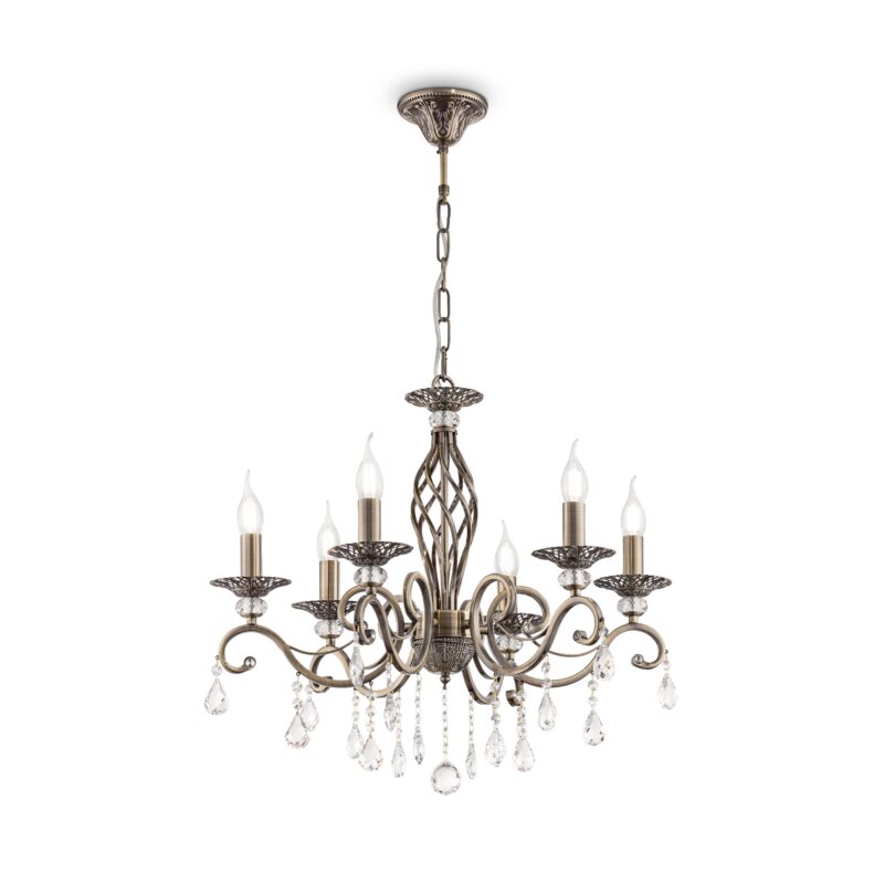 Grace Bronze Chandelier, Metal Image 3