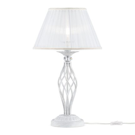 Grace White Table lamp, Metal