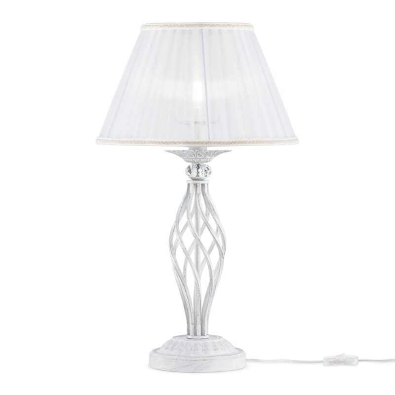 Grace White Table lamp, Metal