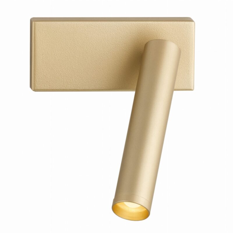 janiero led wall light, 4.2 watt, gold, directional spot, 6cm width