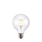 ELG E27 LED Globe Lamp Bulb, Clear, 6W, Dimmable