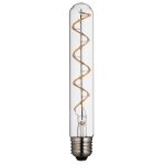 ELG Spiral Tube E27 LED Lamp Bulb, Clear, 4w, Dimmable