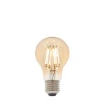 ELG E27 GLS LED Light Bulb, Tinted Amber Glass, 6W, Dimmable