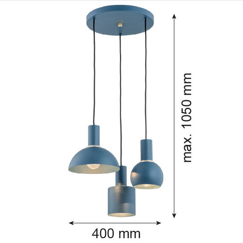 Ines Pendant Lamp 3 Lights Image 2