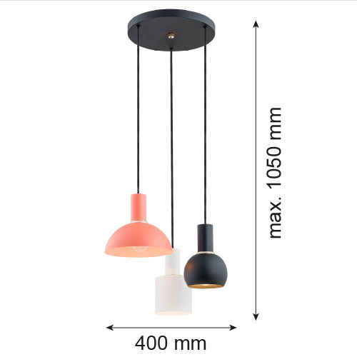 Ines Pendant Lamp 3 Lights Image 2