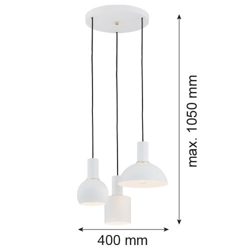 Ines Pendant Lamp 3 Lights Image 2