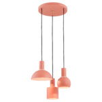Ines Coral Multi Drop Pendant Light, 3 Lamp, 40cm Width