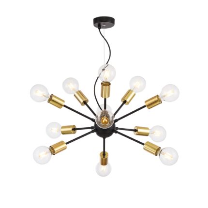 Jackson Black Pendant luminaire , Metal