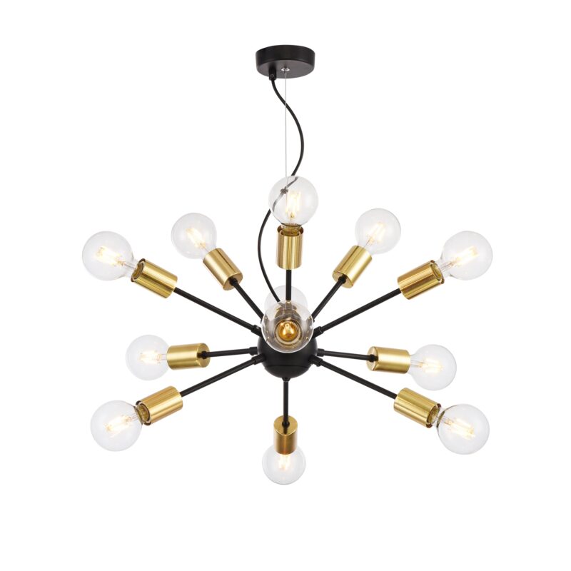 Jackson Black Pendant luminaire , Metal