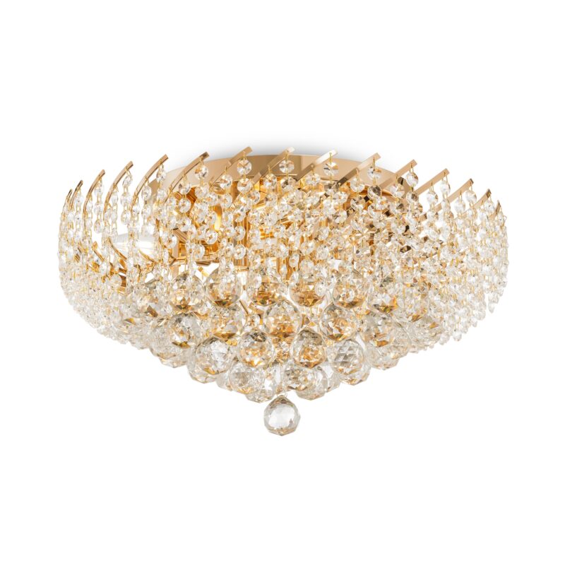 Karolina Gold Chandelier, Metal