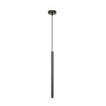 Kelthorn 1 Light Tube Pendant Lamp, Black, 8cm