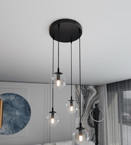 Kosmos 4 Bl Premium Transparent Pendant Lamp Image 4