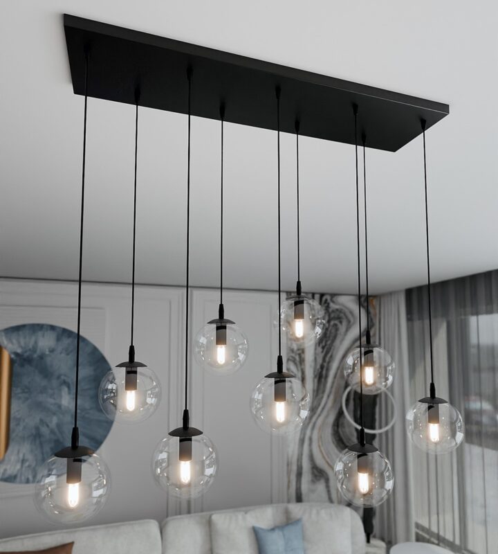 Kosmos 9 Bl Transparent Pendant Lamp Image 4