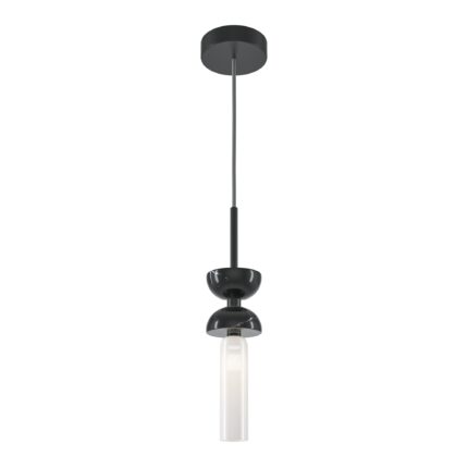 Kyoto Black Pendant luminaire , Metal and marble