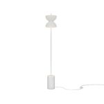 Kyoto White Marble LED Floor lamp, Glass, Metal, 1 Light, 145cm Height