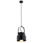 Lagano Medium Pendant Lamp, Black , 1 Light, 20cm