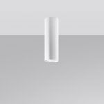Laguna Surface Mounted White Cylinder Downlight, 20cm Height, 1 Lamp, GU10
