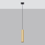 Laguna Single Pendant Light, Gold, Metal, GU10, 8cm Diameter