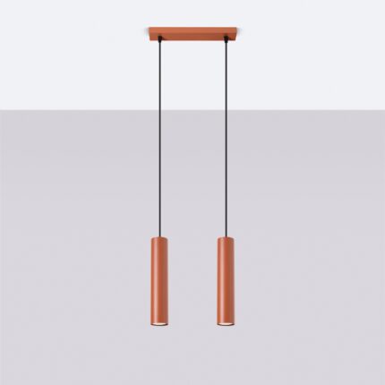 Lagos Pendant lamp 2 red ochre Image 2