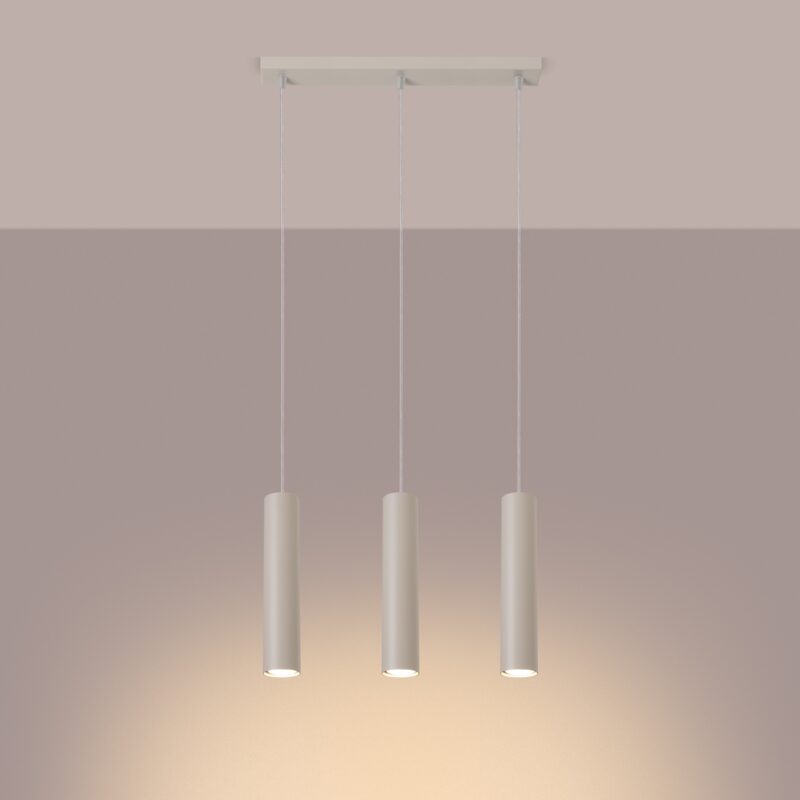 Lagos Pendant lamp 3L beige Image 3