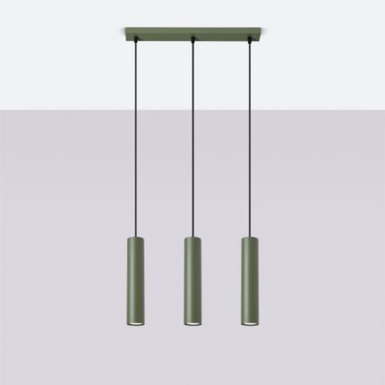 Lagos Pendant lamp 3L olive green Image 2