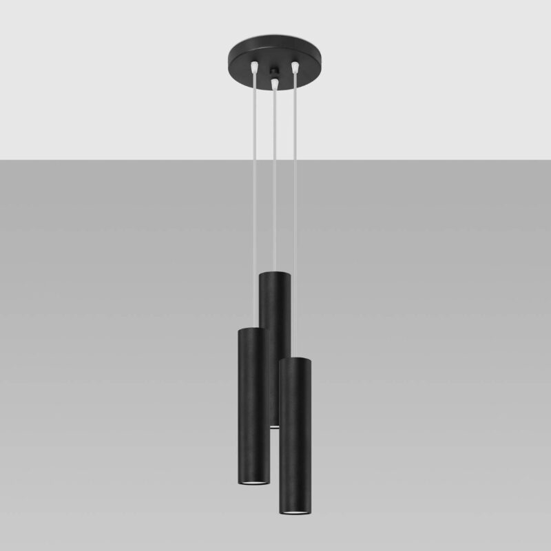 Lagos Pendant lamp 3P black Image 2