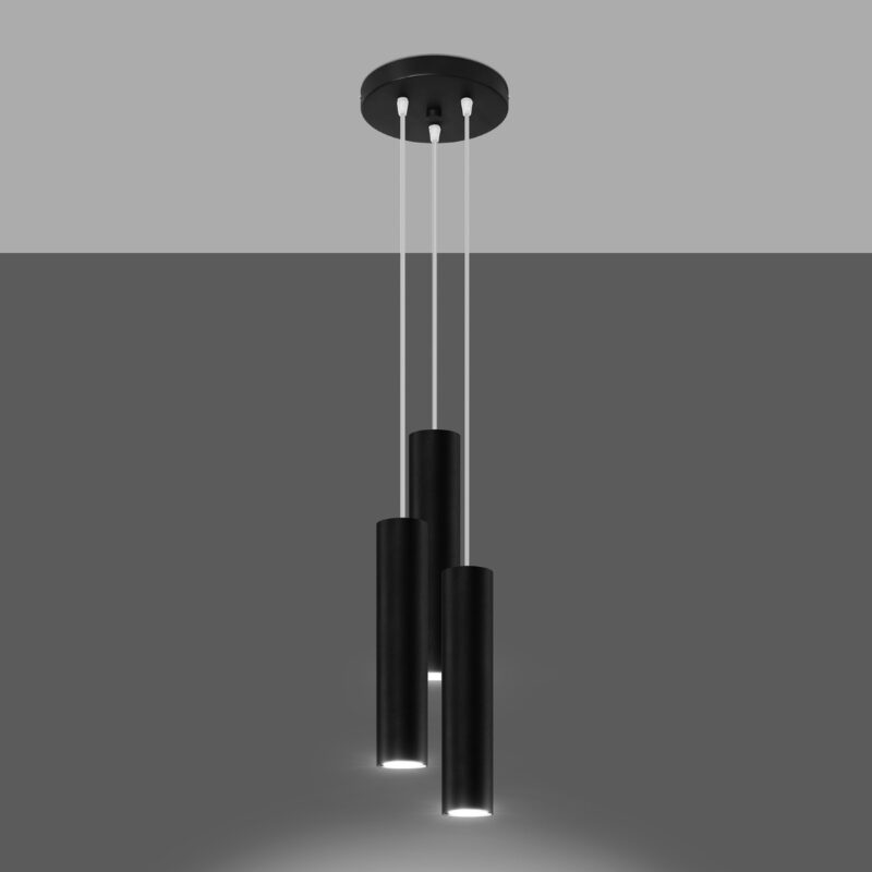 Lagos Pendant lamp 3P black Image 3