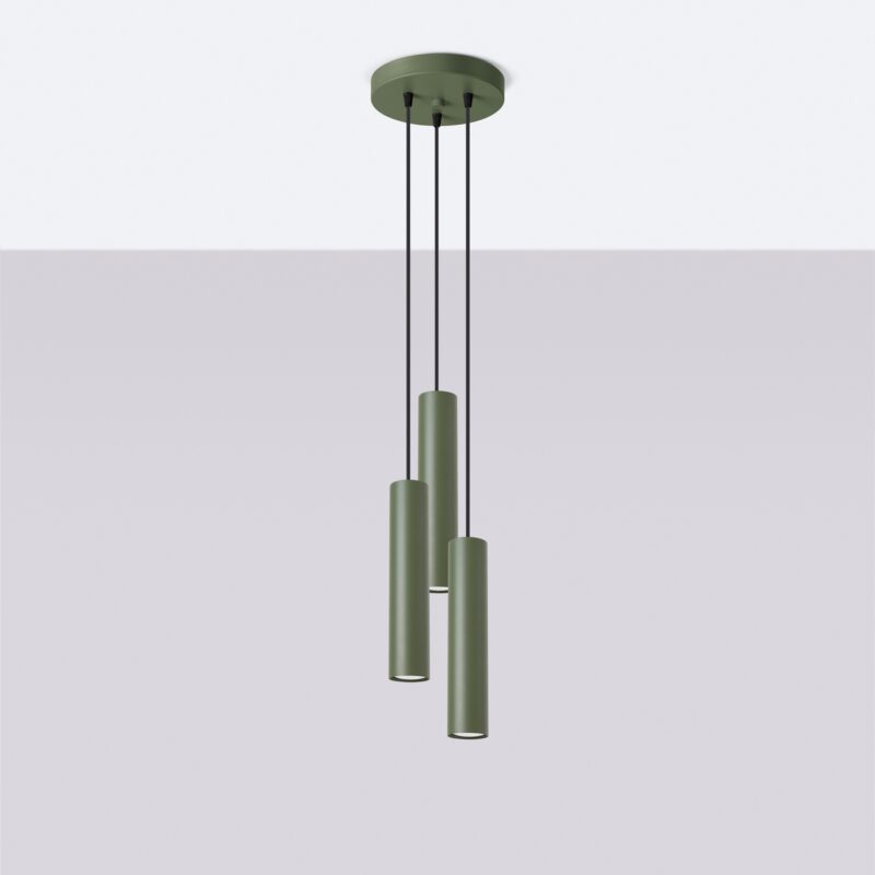 Lagos Pendant lamp 3P olive green Image 2