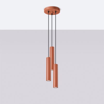 Lagos Pendant lamp 3P red ochre Image 2