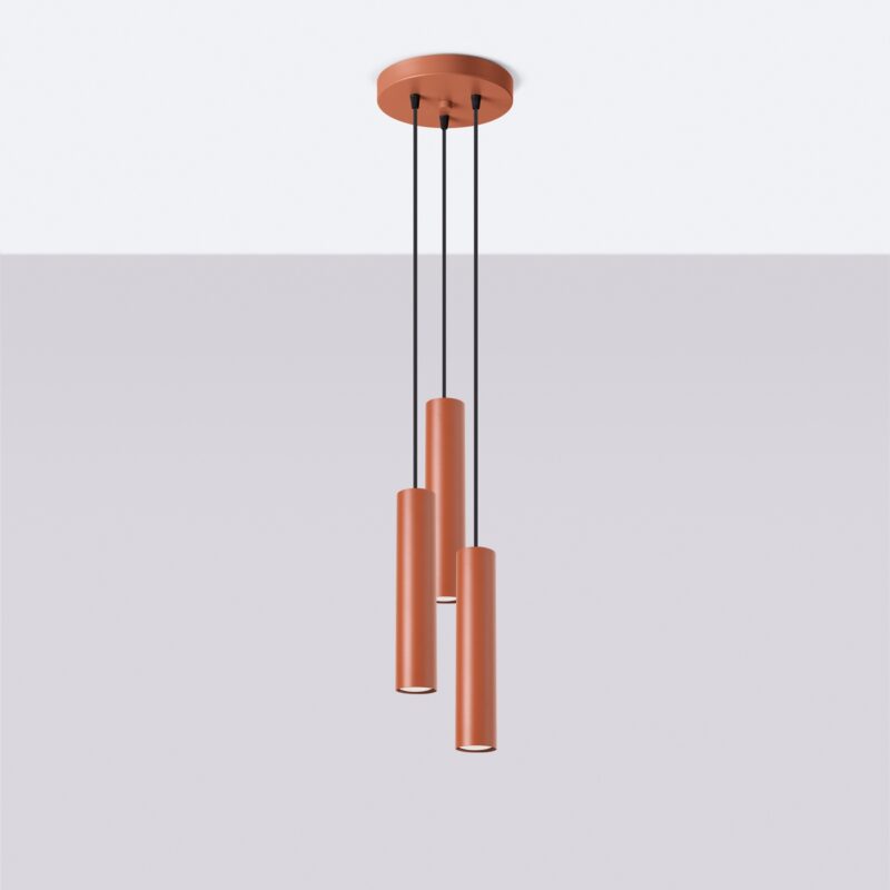 Lagos Pendant lamp 3P red ochre Image 2