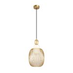Levitation Small Brass Pendant Lamp, Opal Glass, Metal, 25.8cm Diameter