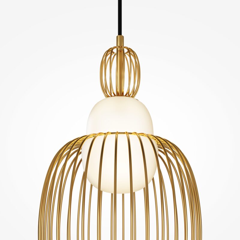 Levitation Brass Pendant luminaire , Metal Image 3