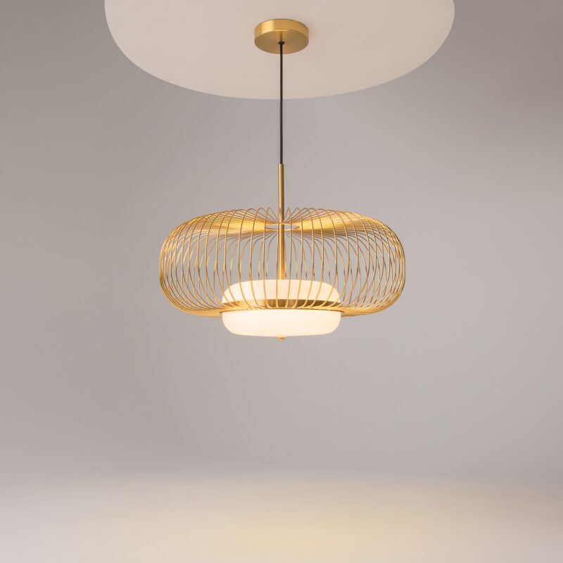 Levitation Brass Pendant luminaire , Metal Image 9