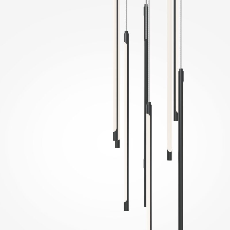 Light stick Black Pendant luminaire , Aluminum Image 3