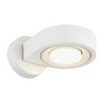 Lutis Rotatable Wall Lamp, Cream White, GX53 7W LED, 3000K, 17CM Wide
