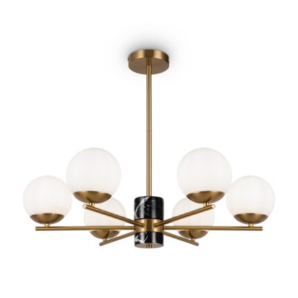 Marble Brass Pendant luminaire , Metal