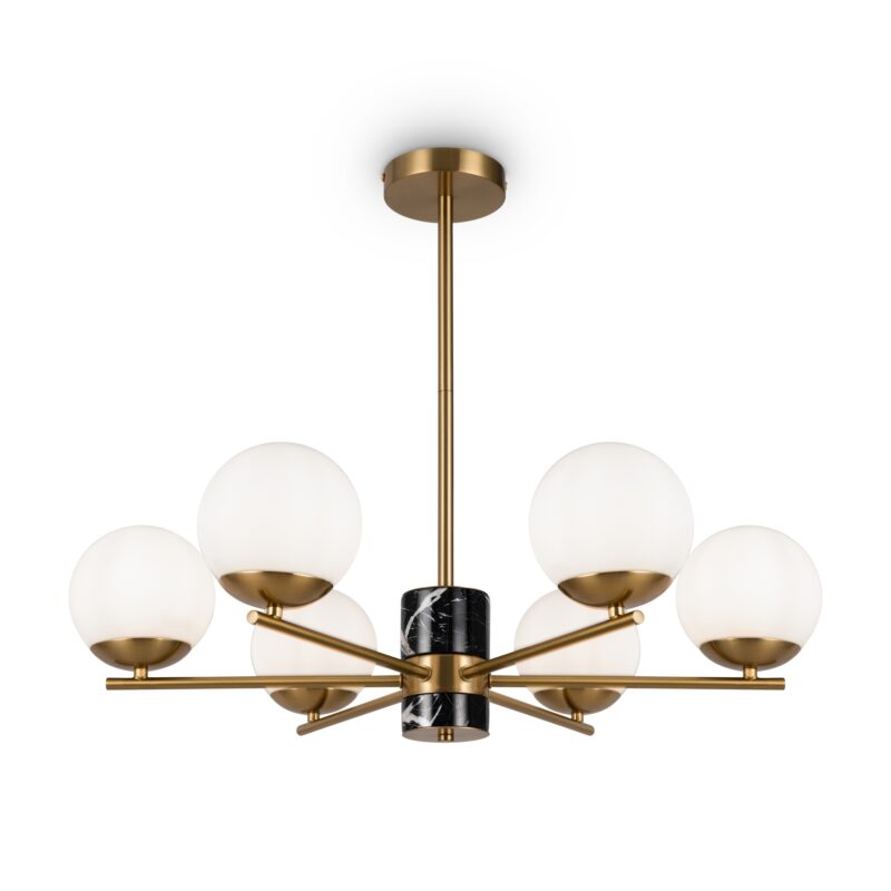 Marble Brass Pendant luminaire , Metal