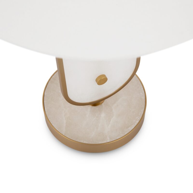 Marmo Brass Table lamp, Metal and Alabaster Image 2