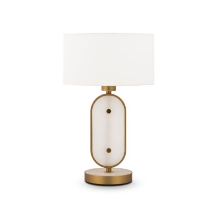 Marmo Brass Table lamp, Metal and Alabaster
