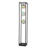 Ubique Floor Lamp, Rectangle Frame, Black, Glass