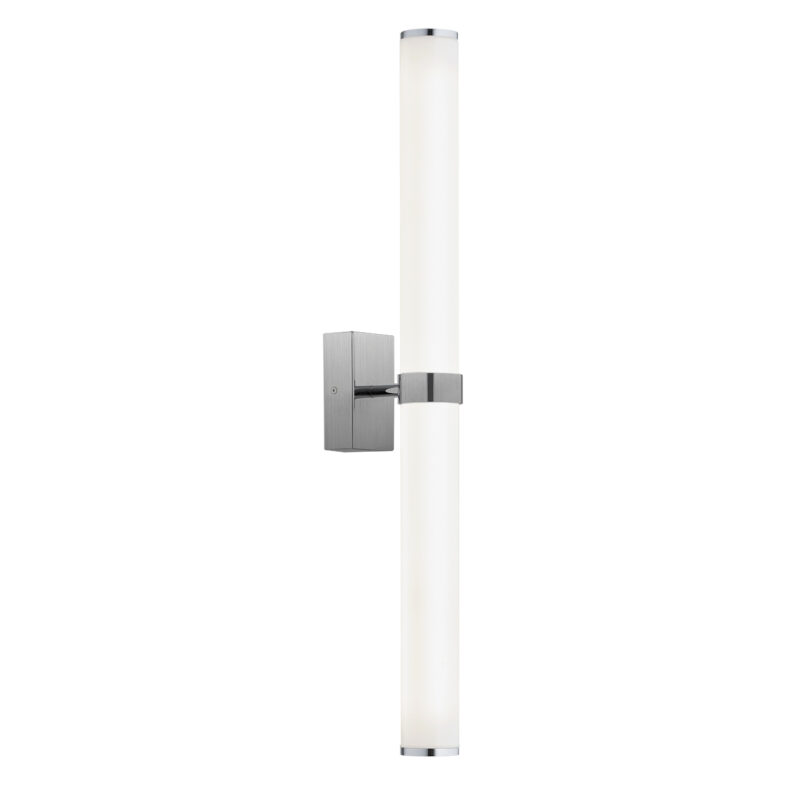 Matuvi Led Wall Lamp, Glass, Galvanized Steel