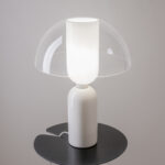 Memory Mushroom White Table Lamp, Metal, Ceramic, Glass, 1 Light, 30cm Wide