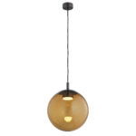 Mento Amber Pendant Lamp, LED, 3000K, 1 Light, 30cm Width