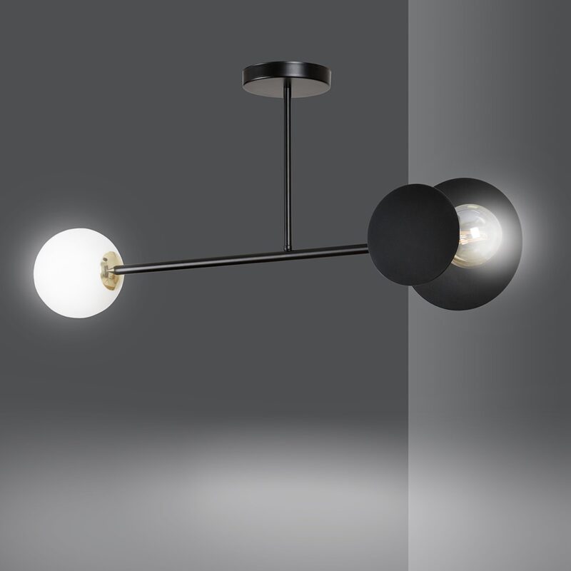 Merva  2 Black Ceiling Lamp