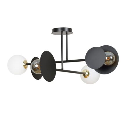 Merva  4 Black Ceiling Lamp