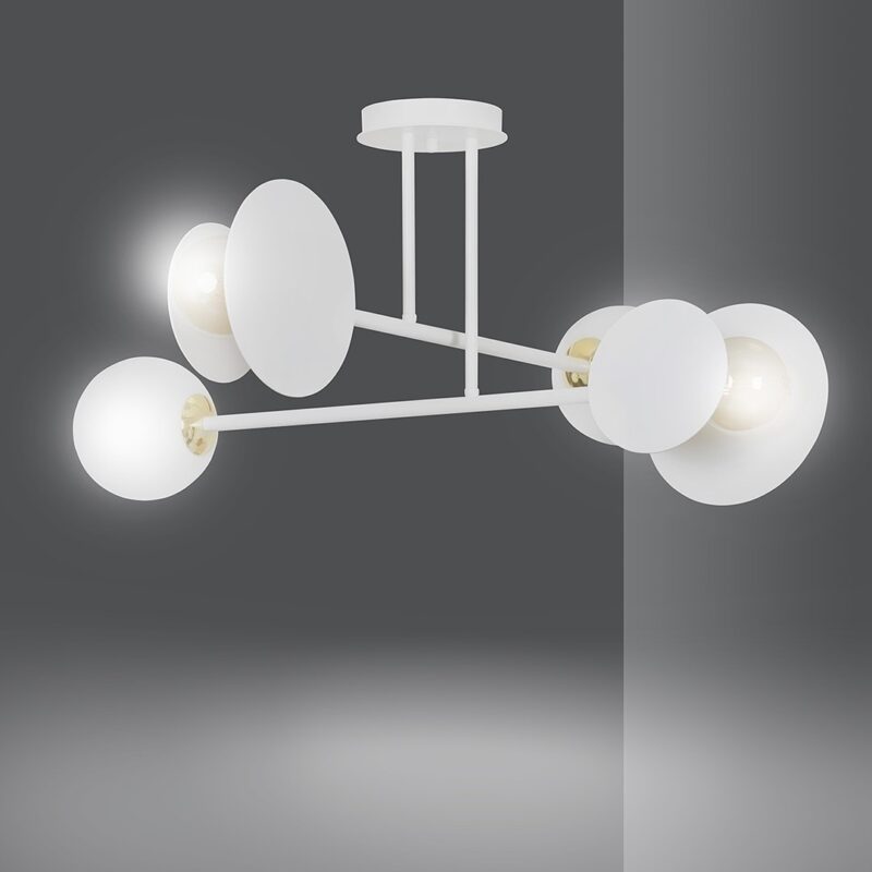 Merva  4 White Ceiling Lamp Image 2