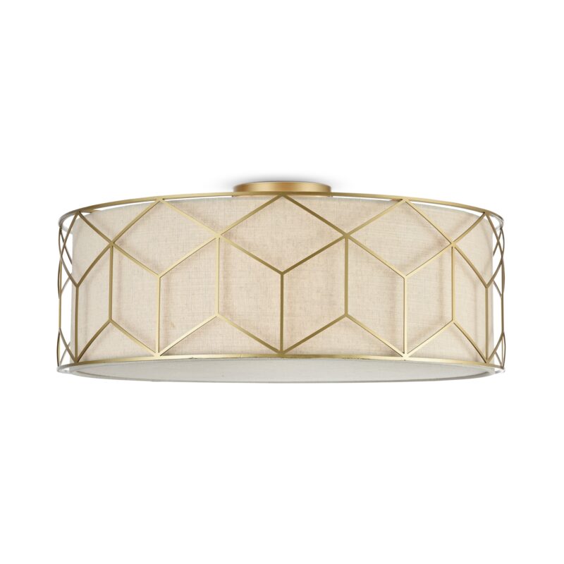 Messina Gold Ceiling luminaire, Metal Image 2