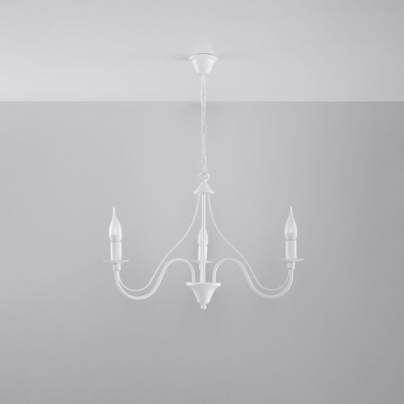 Minerwa Chandelier 3 white Image 2